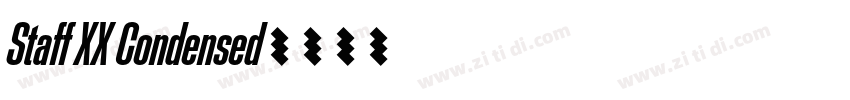Staff XX Condensed字体转换